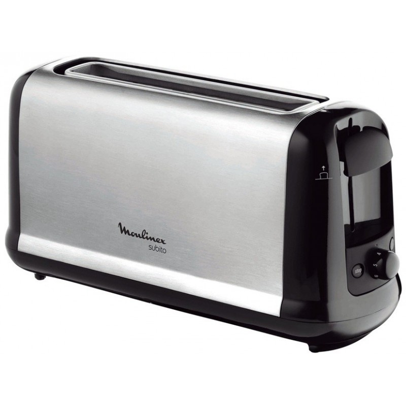 Moulinex Subito 1 tostadora 1 rebanada(s) Negro, Acero inoxidable 1000 W