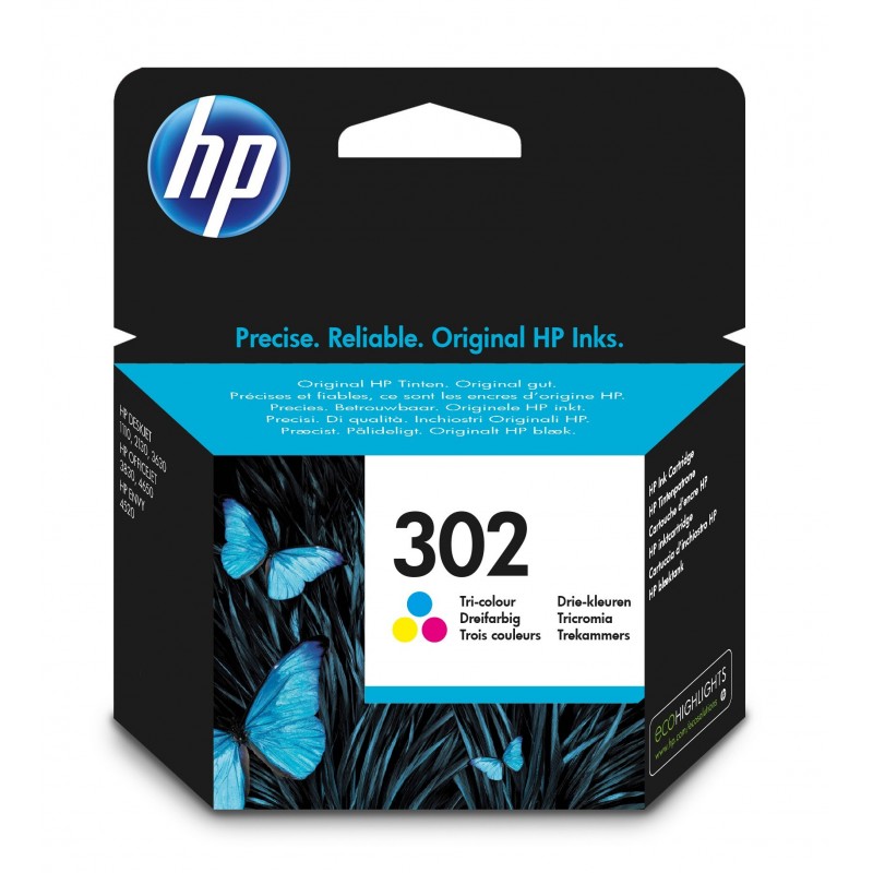 HP 302 Original Cian, Magenta, Amarillo 1 pieza(s)